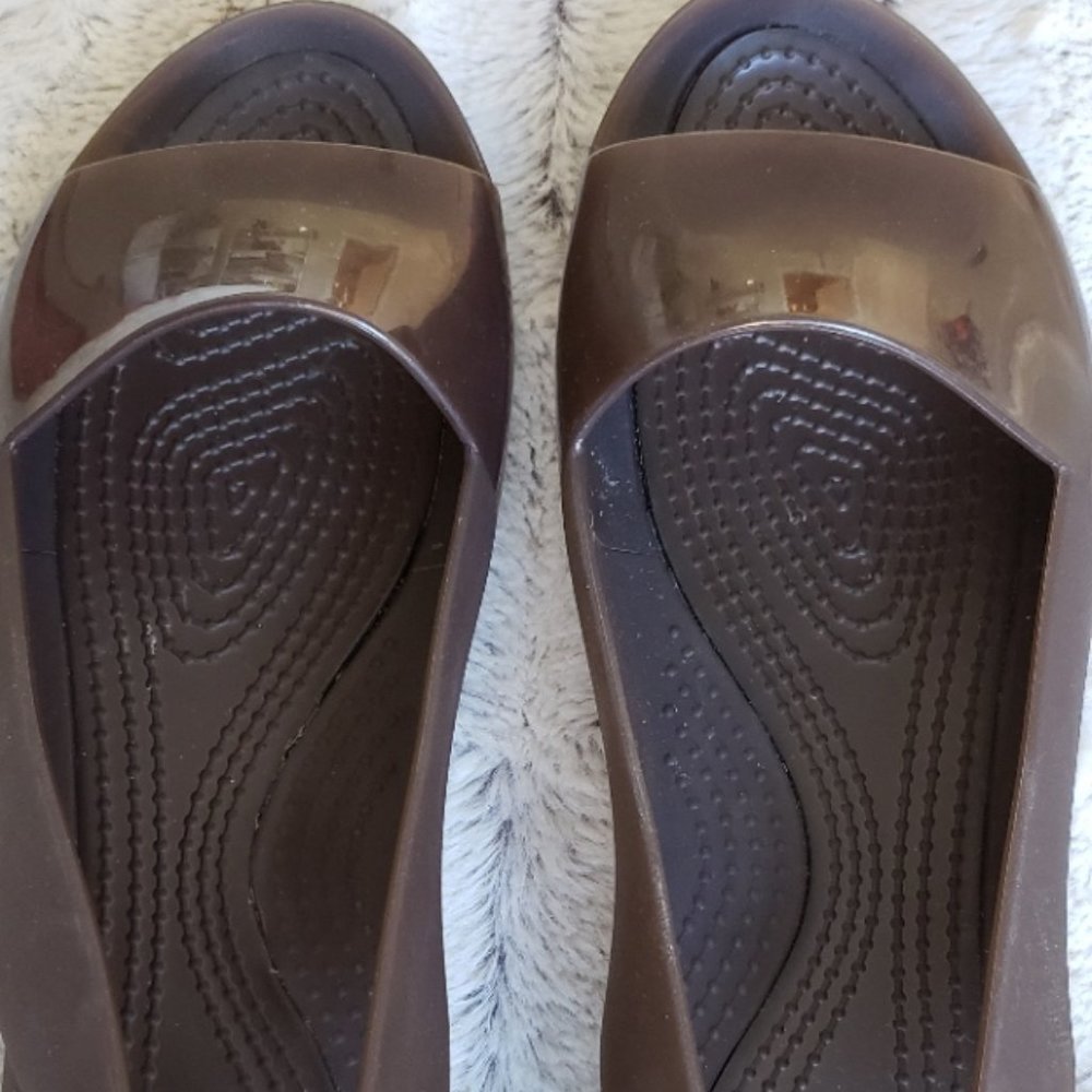 Crocs slingback flat sandals